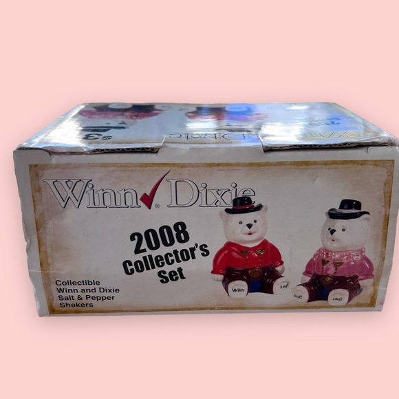 Winn Dixie 2008 Collectible Winn and Dixie Salt & Pepper Shakers. New in box. - Picture 5 of 7